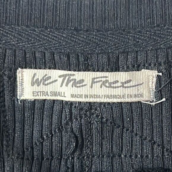 Free People Black Button Top XS - Picture 3 of 3